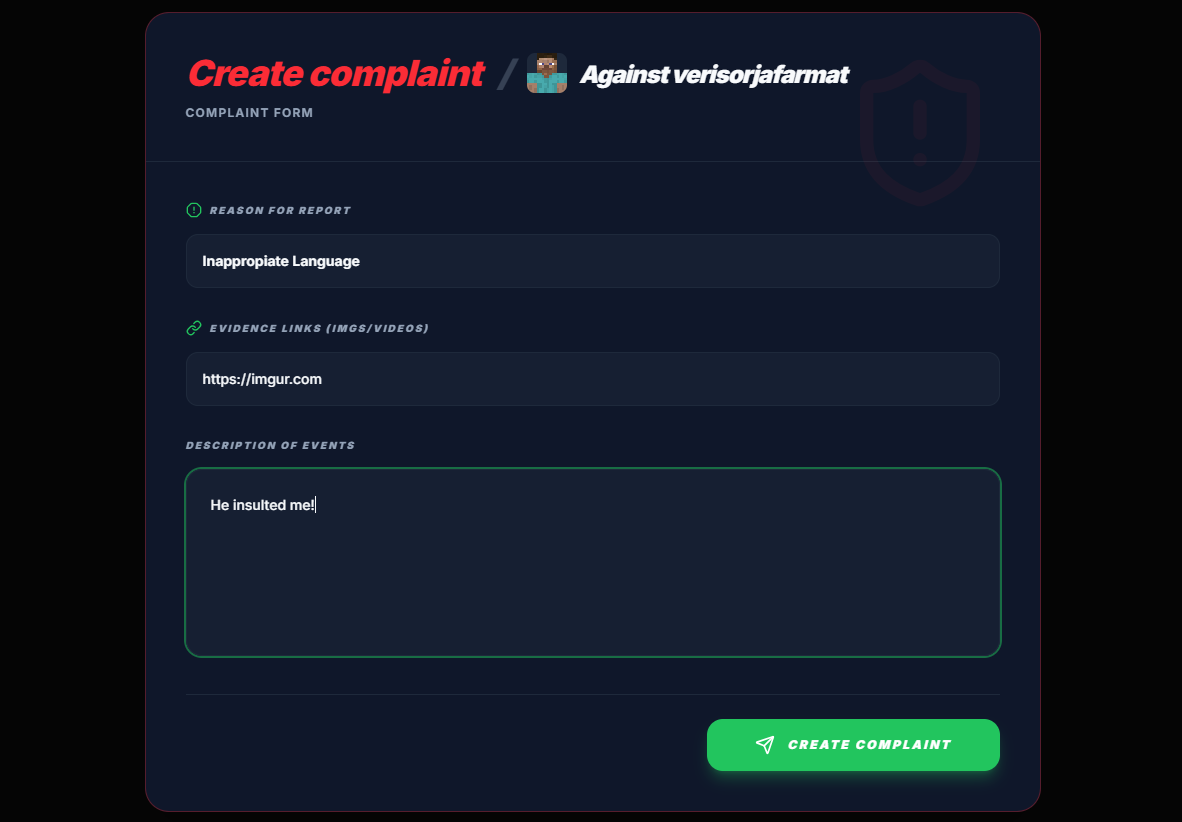 Structured reporting with better moderation visibility.